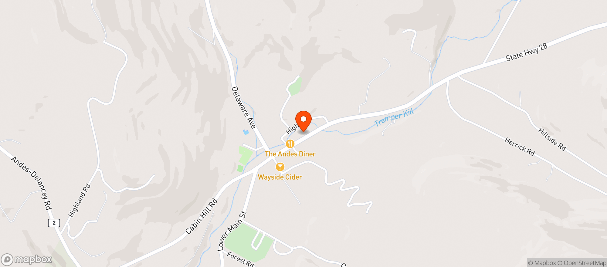 Map showing Little grocer