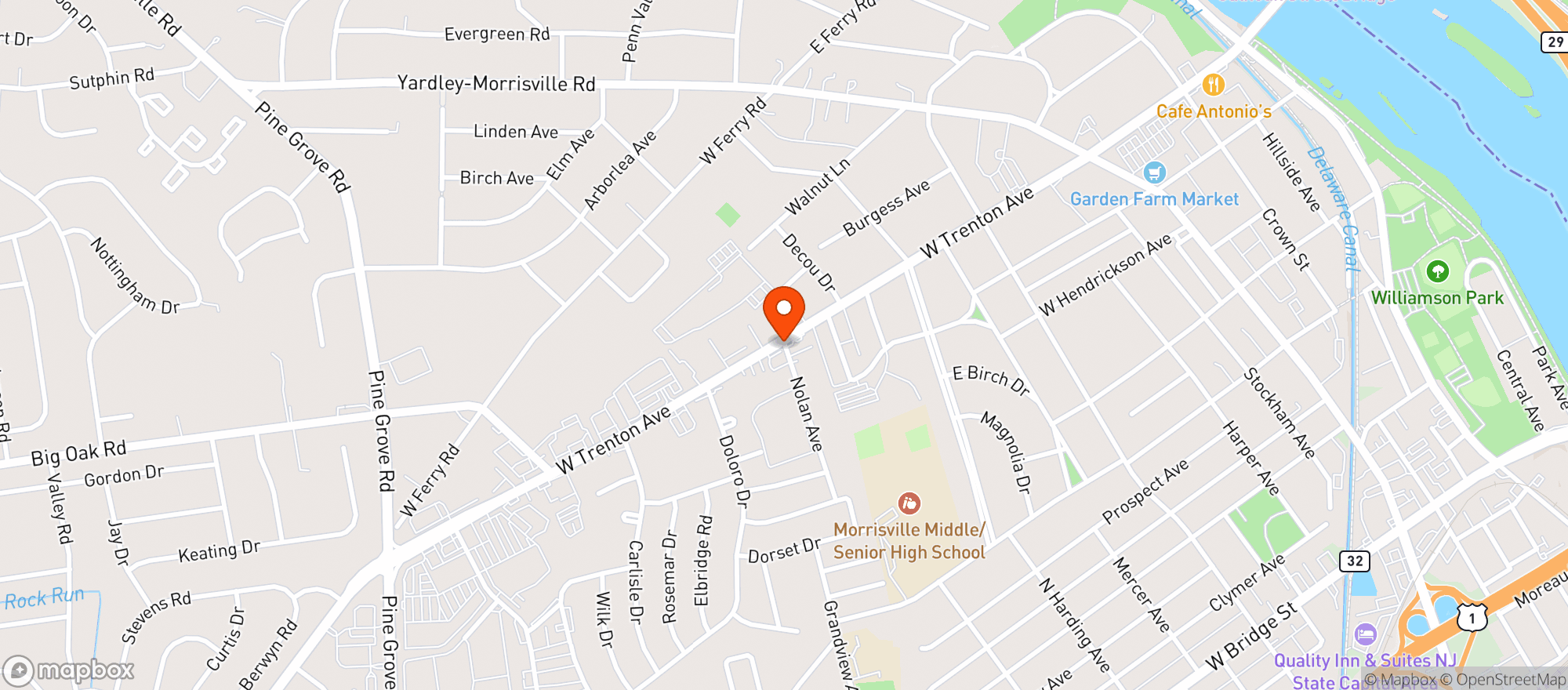 Map showing Sunnco