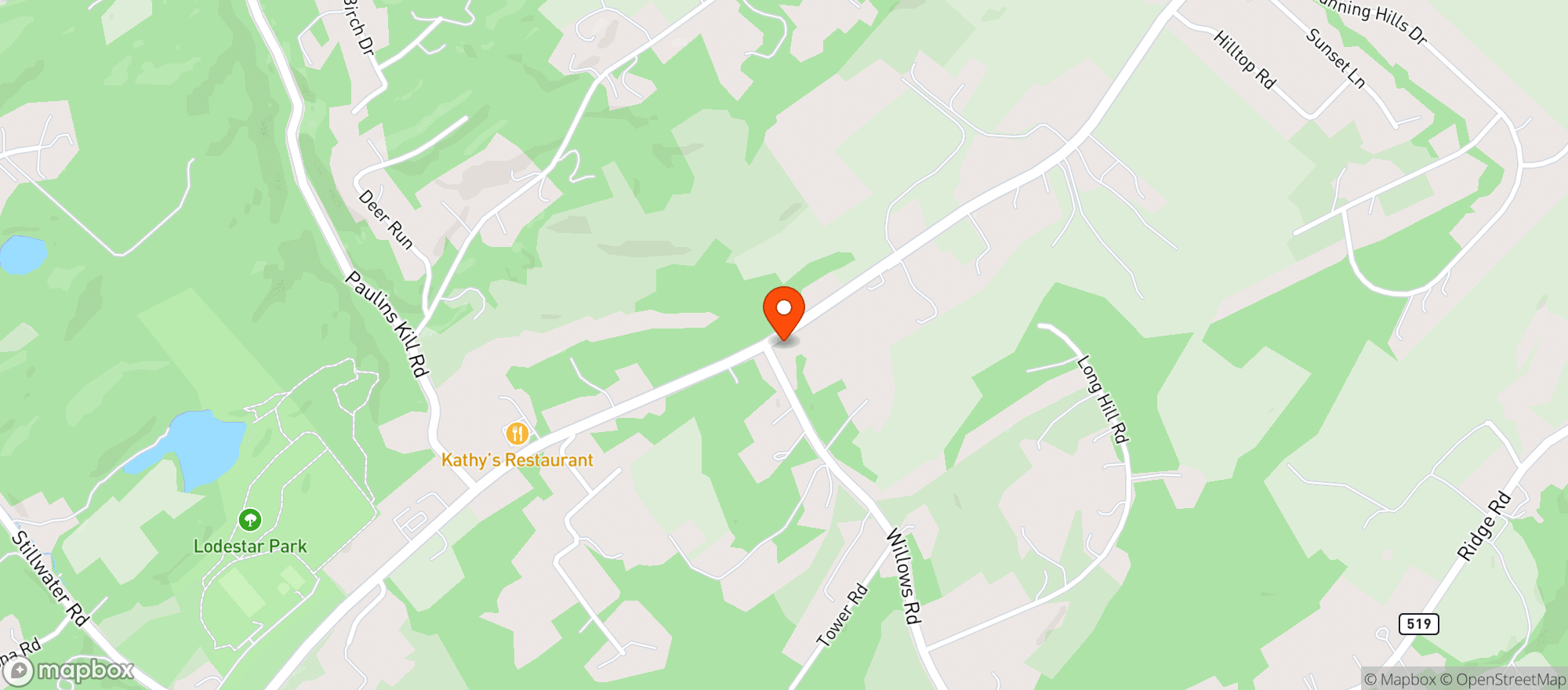 Map showing Fredon Discount Liquors