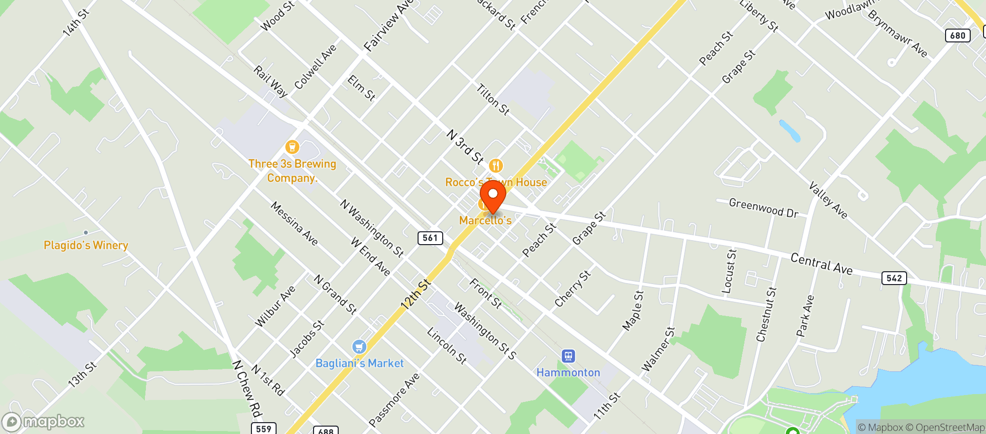 Map showing Annata Wine Bar