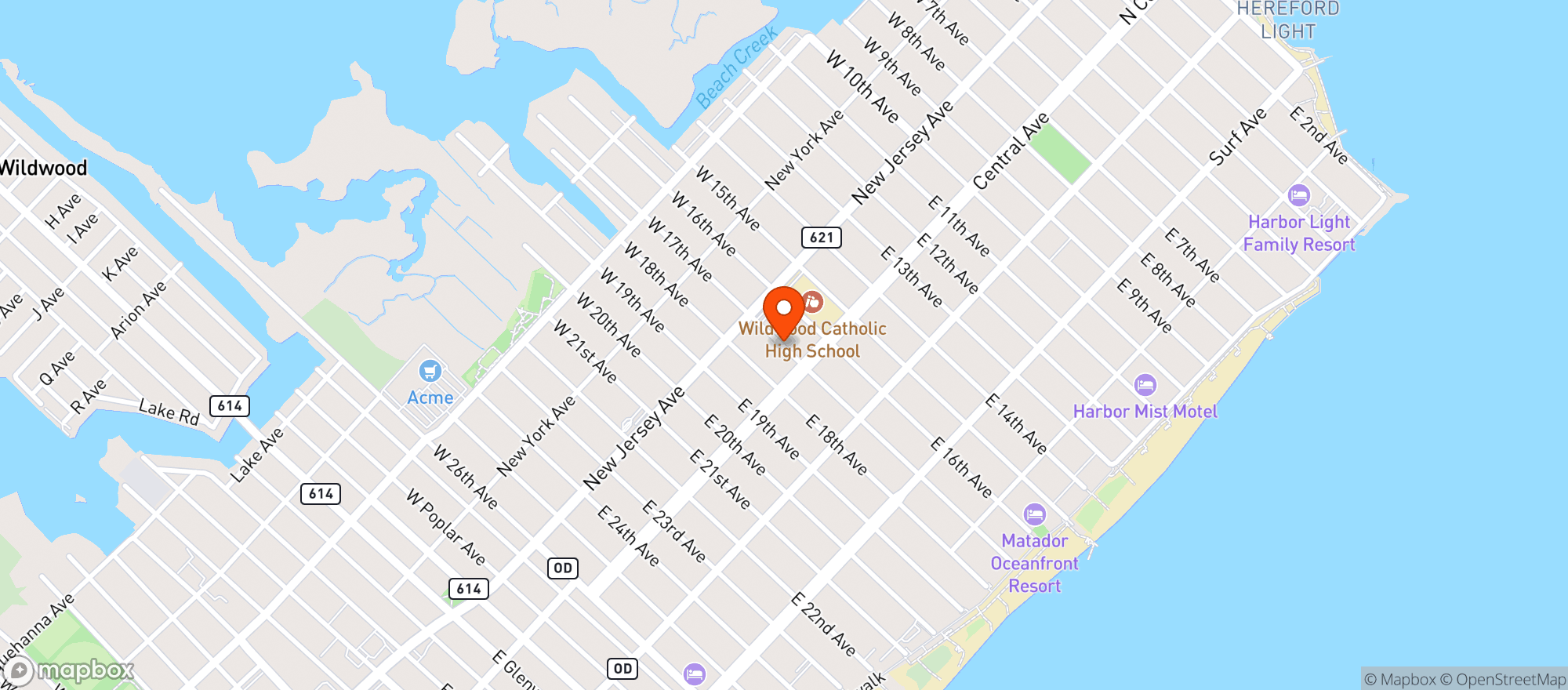 Map showing Owens Pub