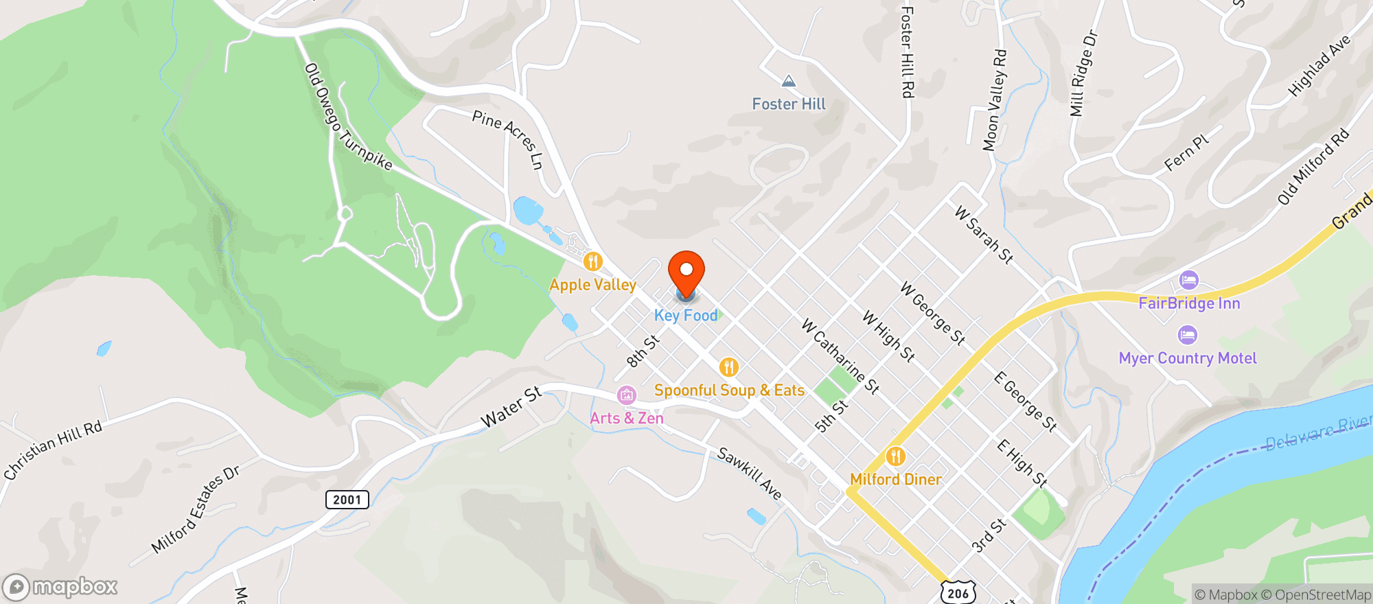 Map showing Ice Cold Beer Here