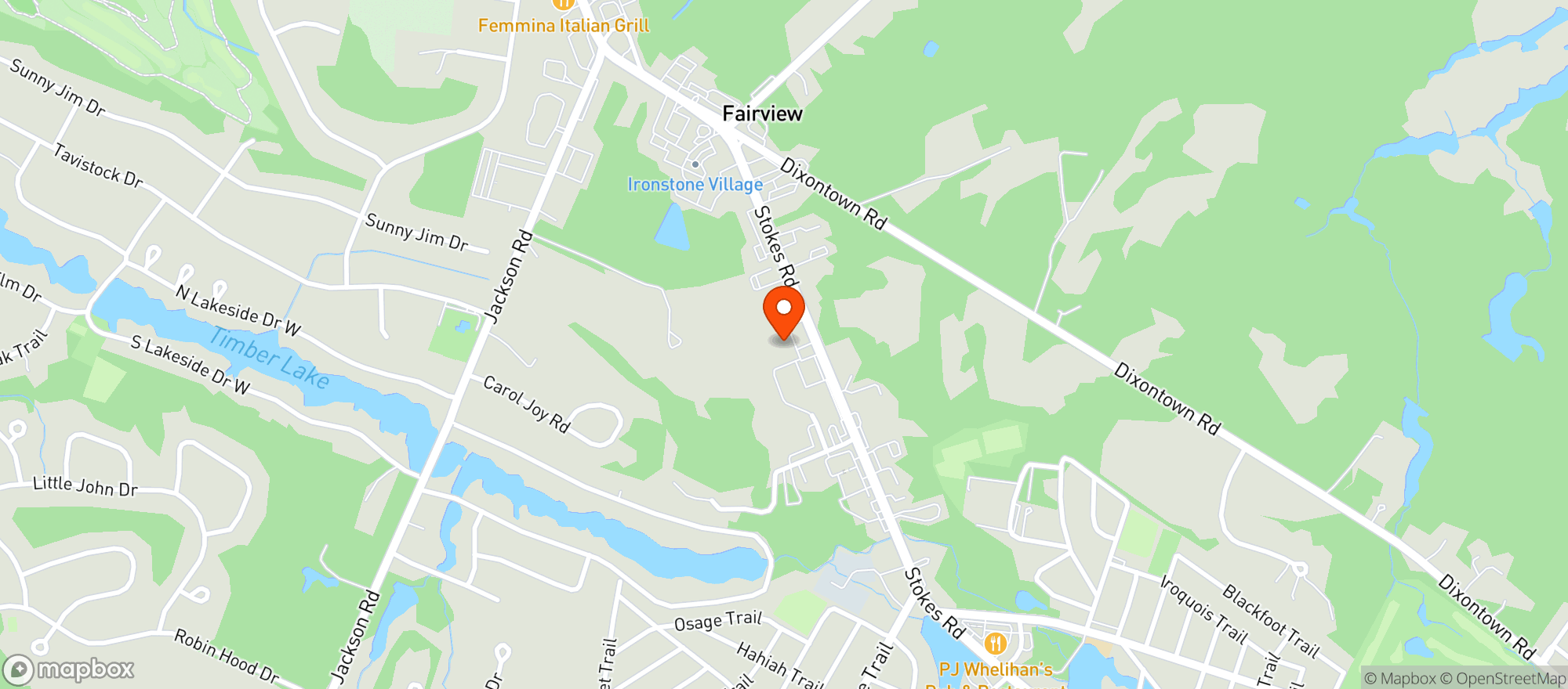 Map showing Ott's - Medford