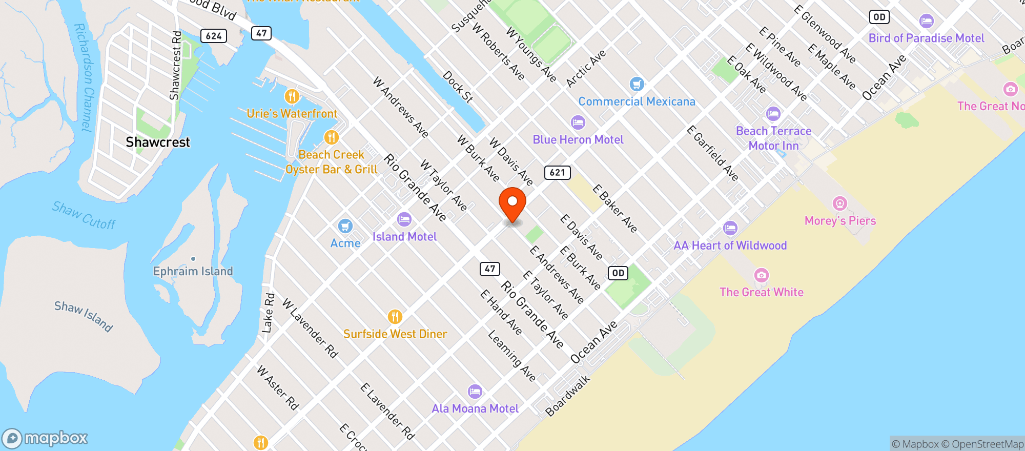 Map showing Revolution Liquors