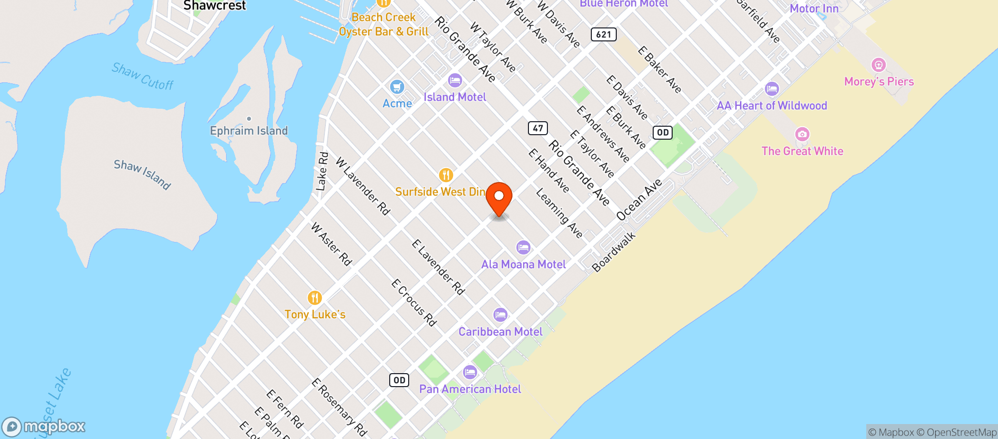 Map showing Green S Liquors Pacific
