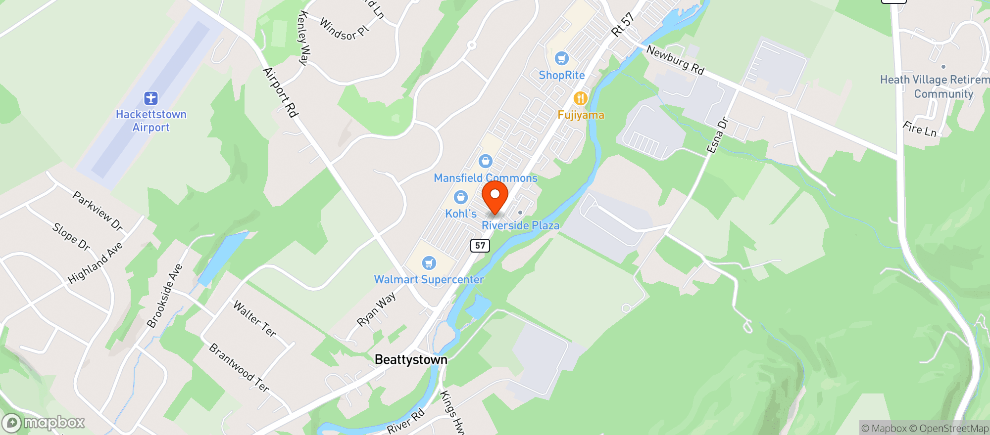 Map showing Gnc