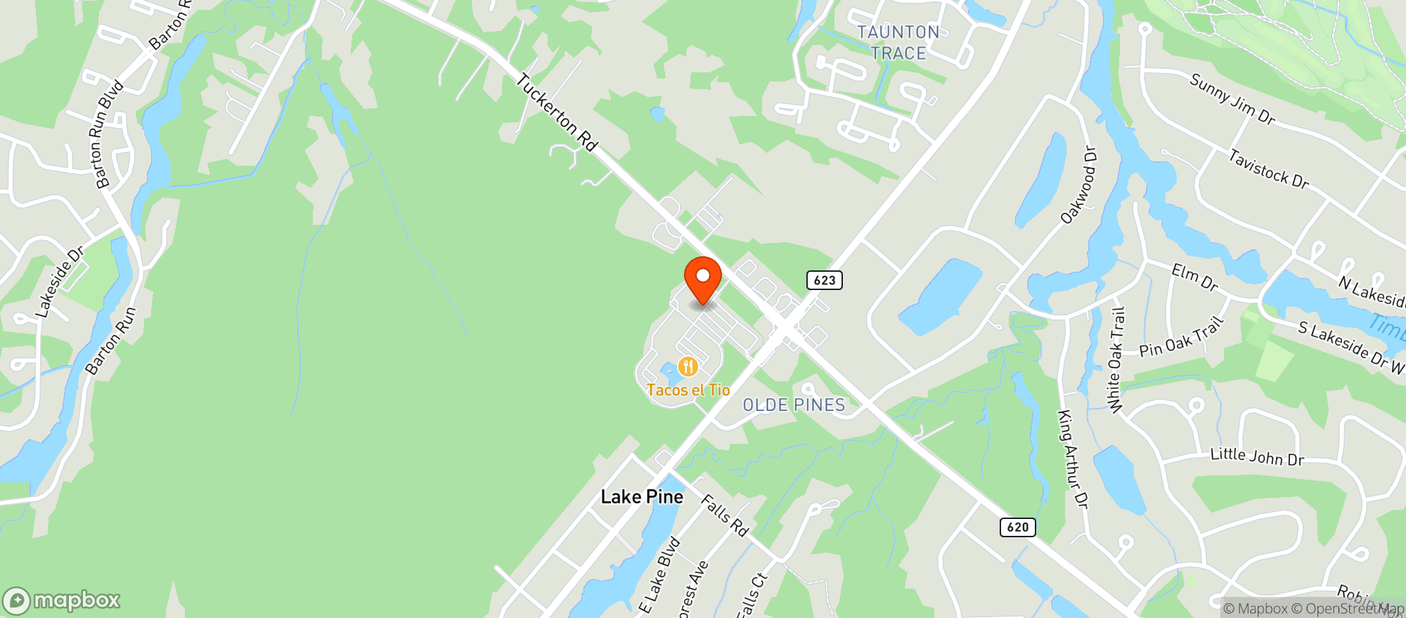 Map showing Taunton Forge Liquors