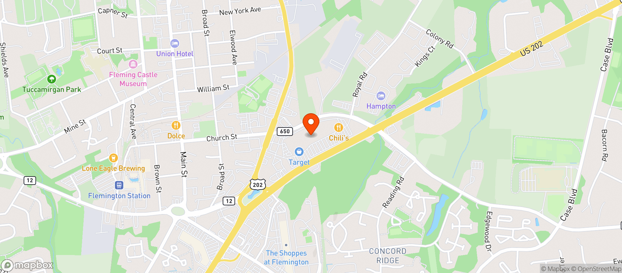 Map showing TARGET STORE #2914