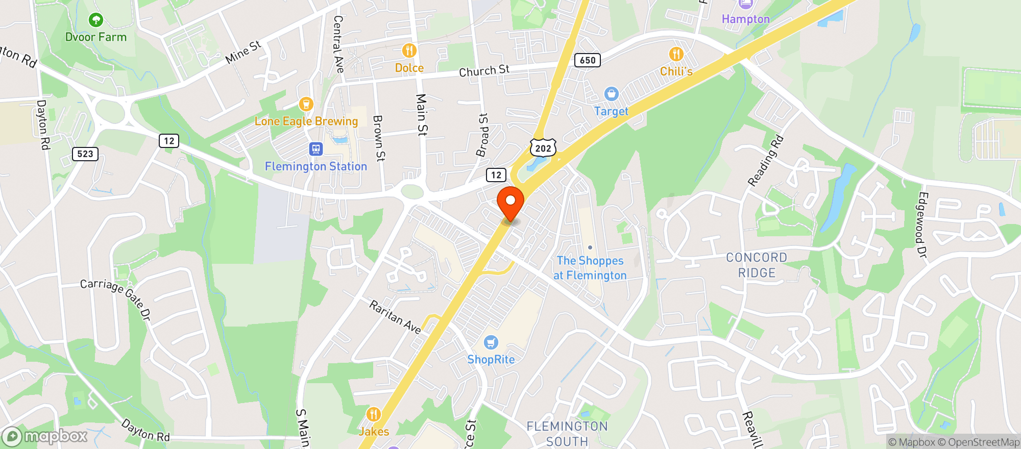 Map showing STOP & SHOP (334 STATE HIGHWAY 31)