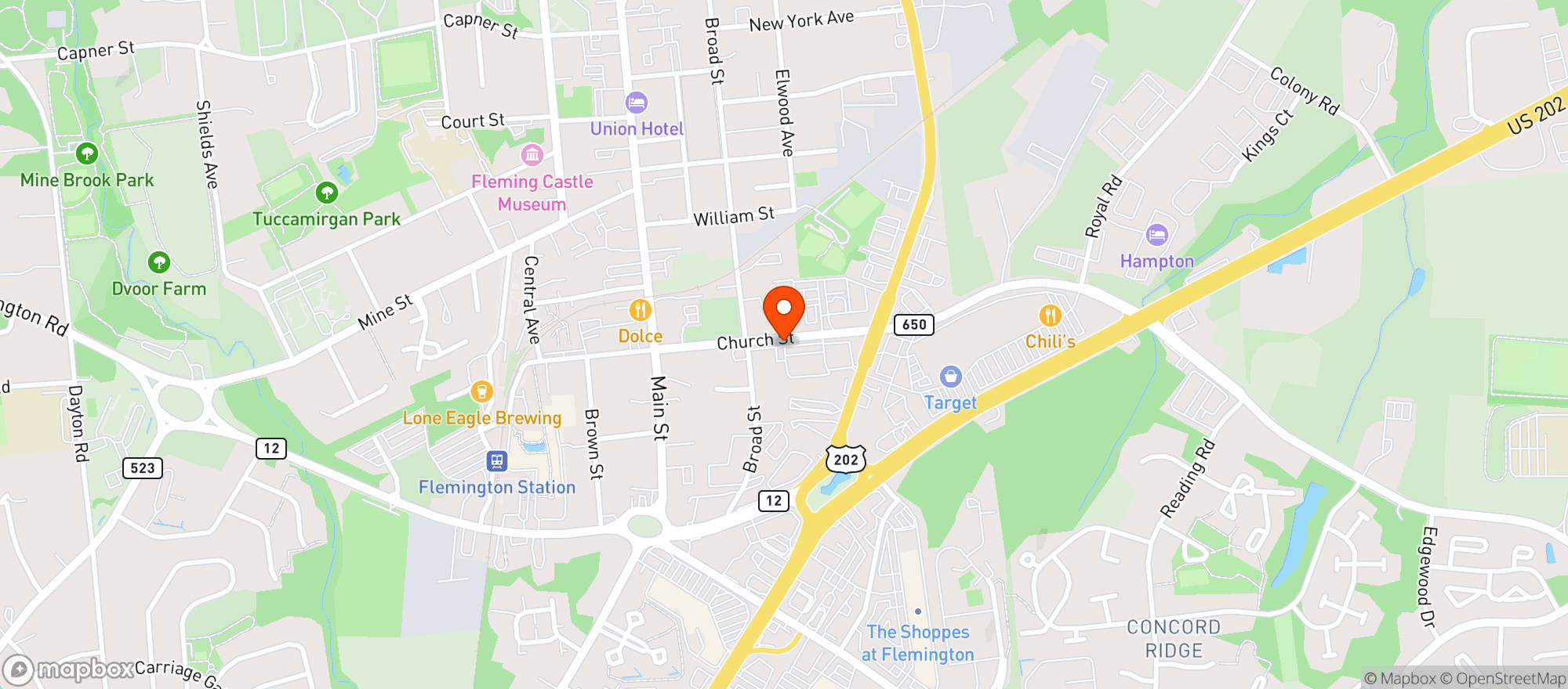 Map showing LITTLE BROTHERS BEVERAGE OUTLET