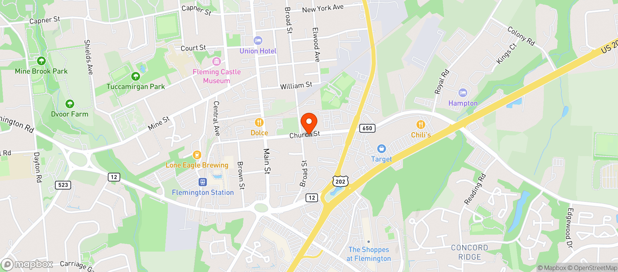 Map showing Little Brothers Beverage