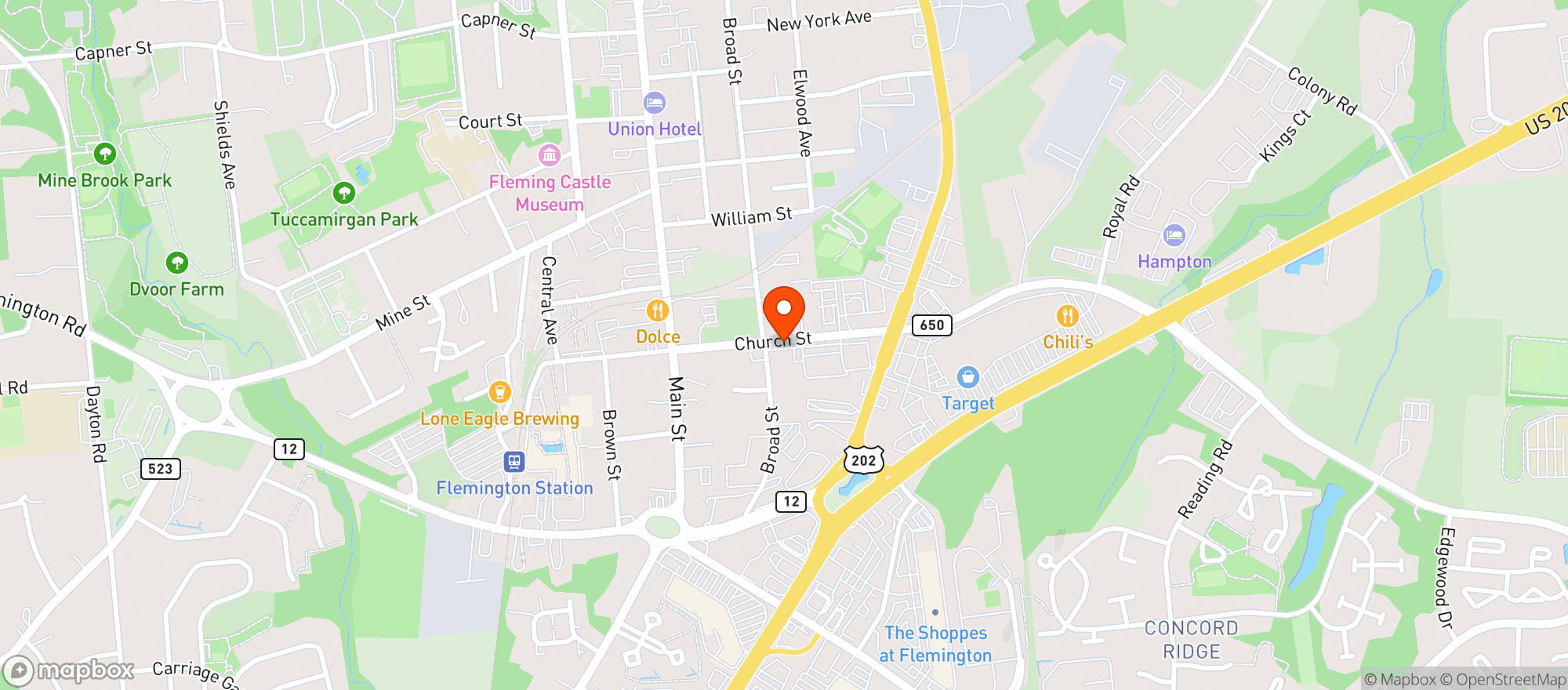 Map showing LITTLE BROTHERS BEV OUTLE