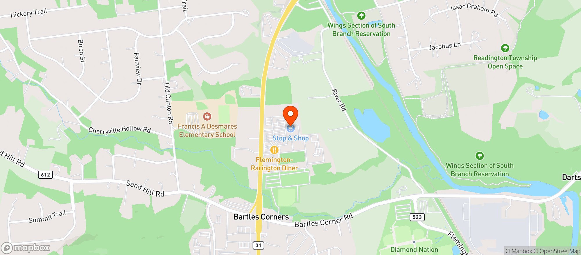 Map showing Stop & Shop - 0866 - Flemington