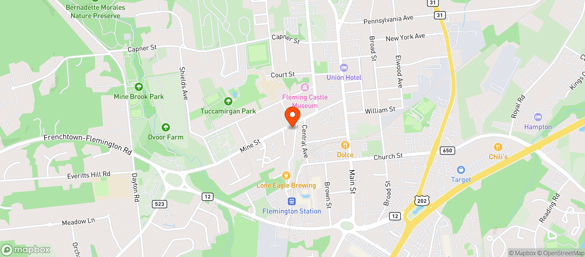 Map showing Alkemy Coffee Co
