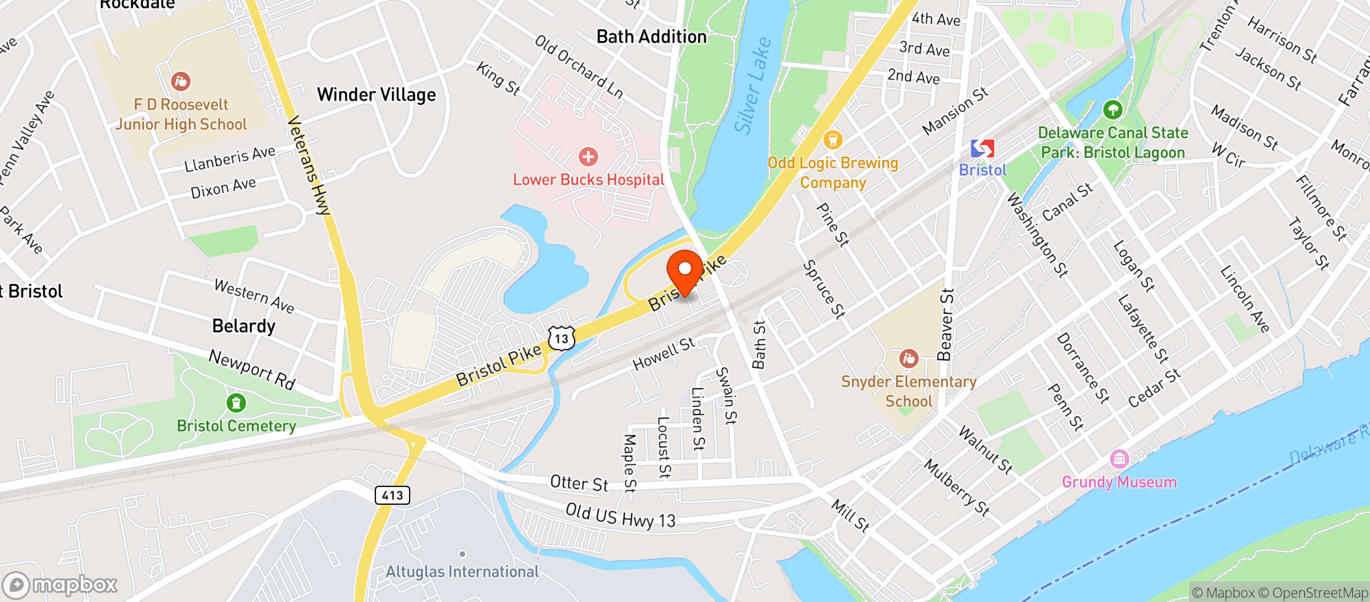 Map showing RPS Distributor