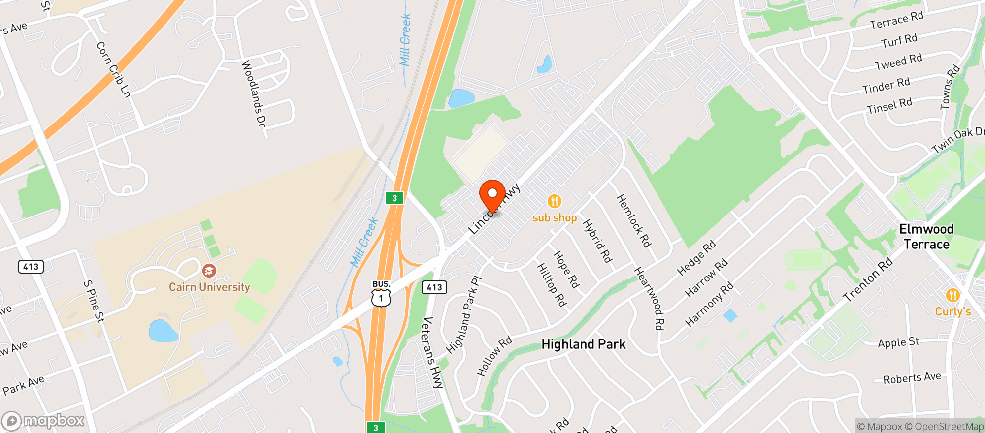 Map showing Gnc