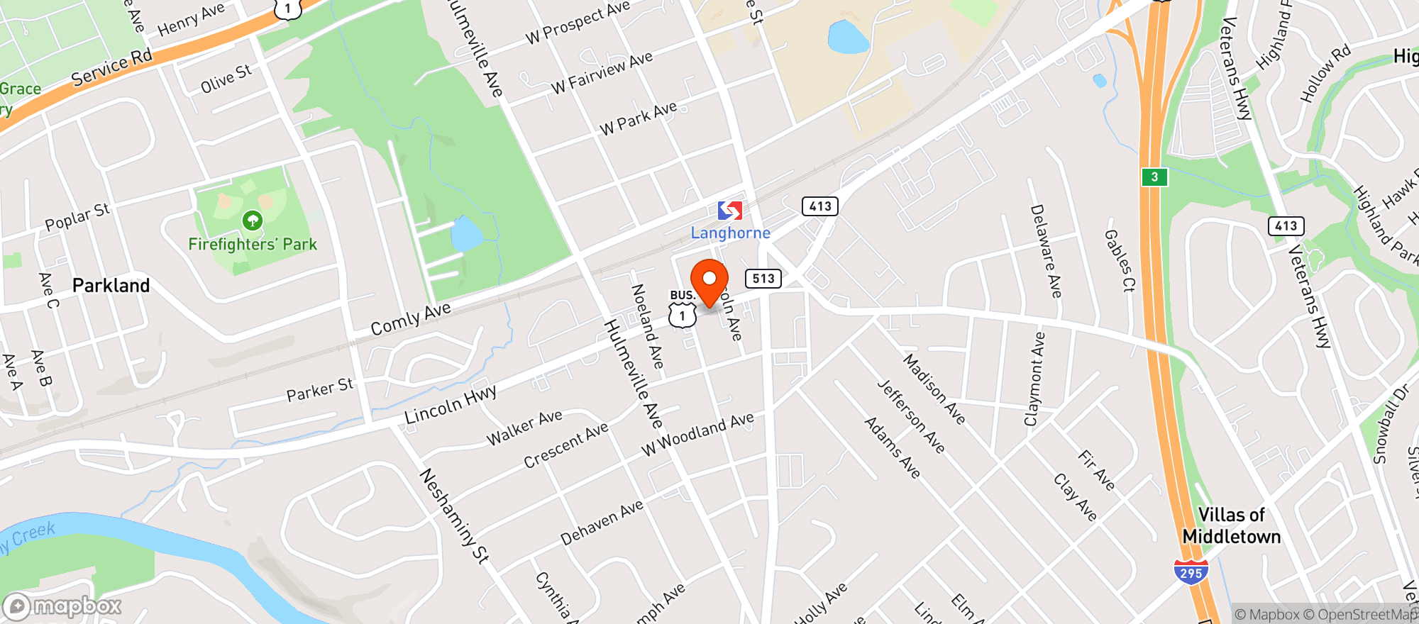 Map showing Target