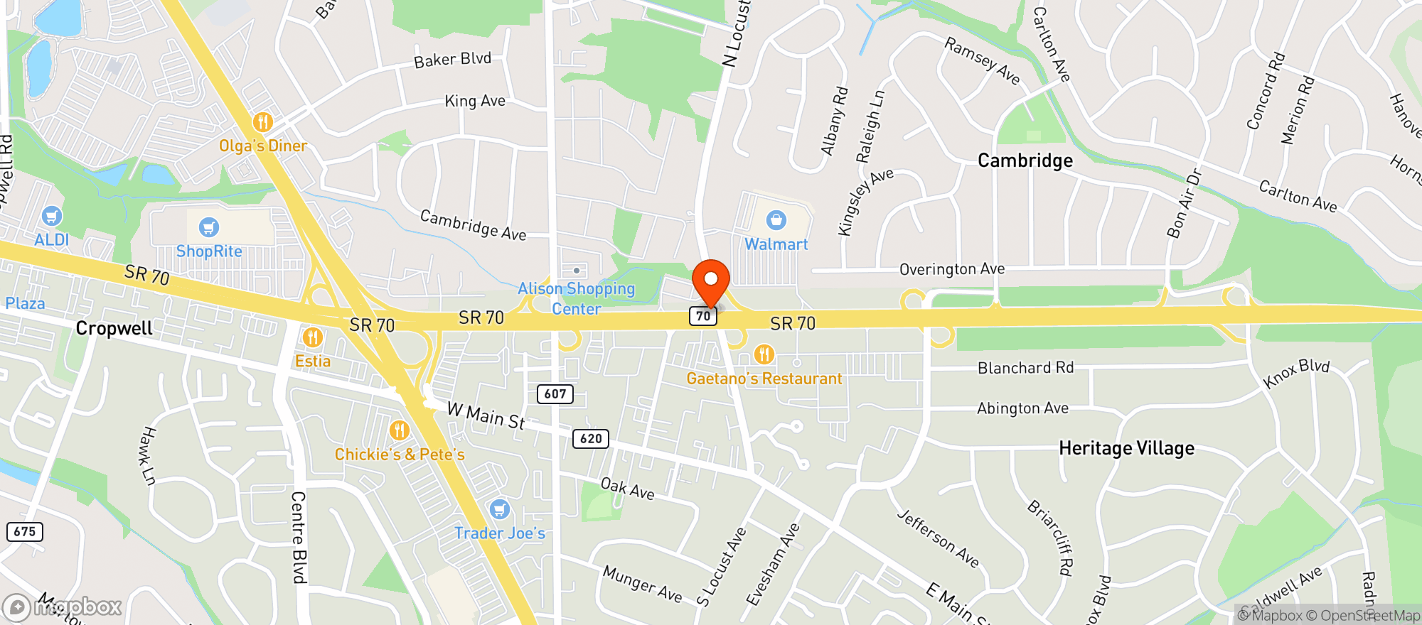 Map showing Wine Works