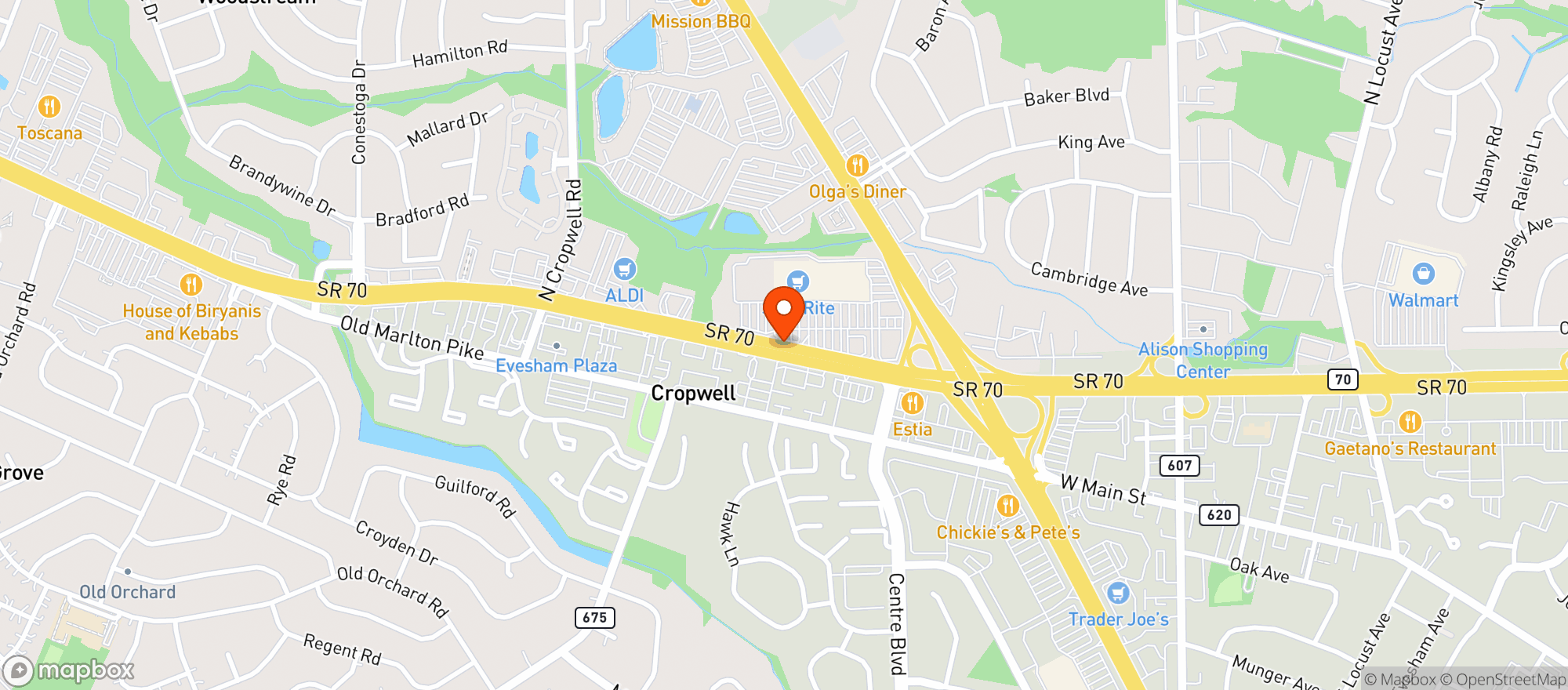 Map showing Wine Works