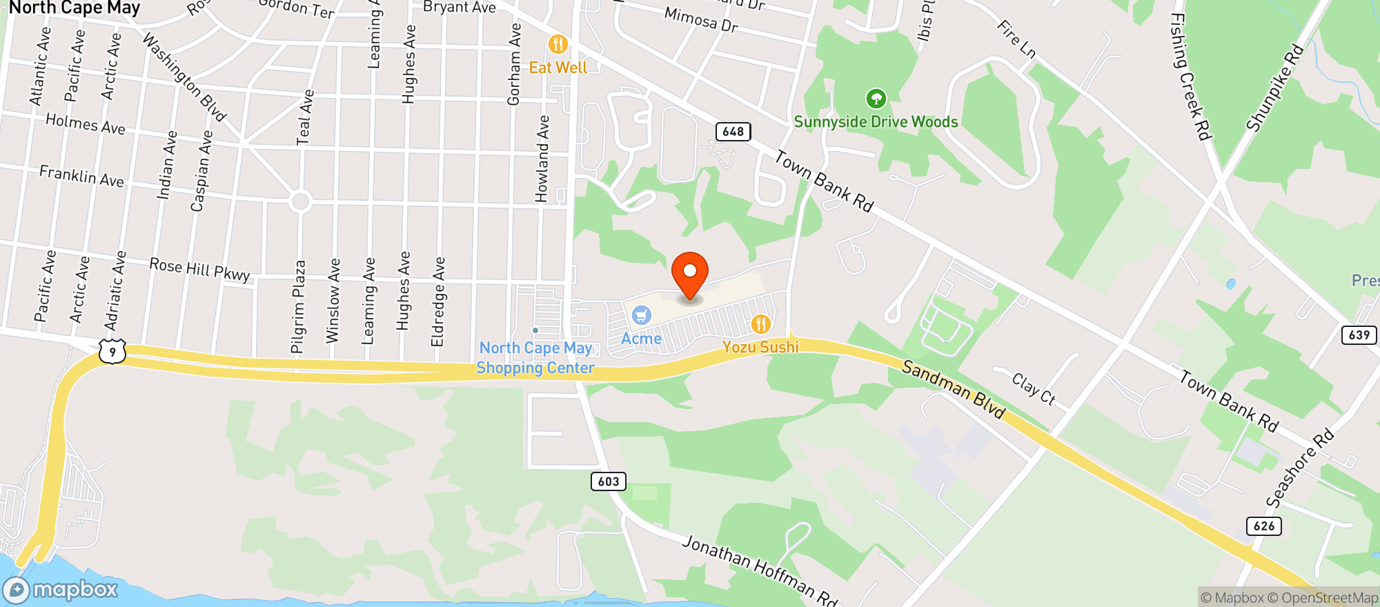 Map showing Acme Market #2855