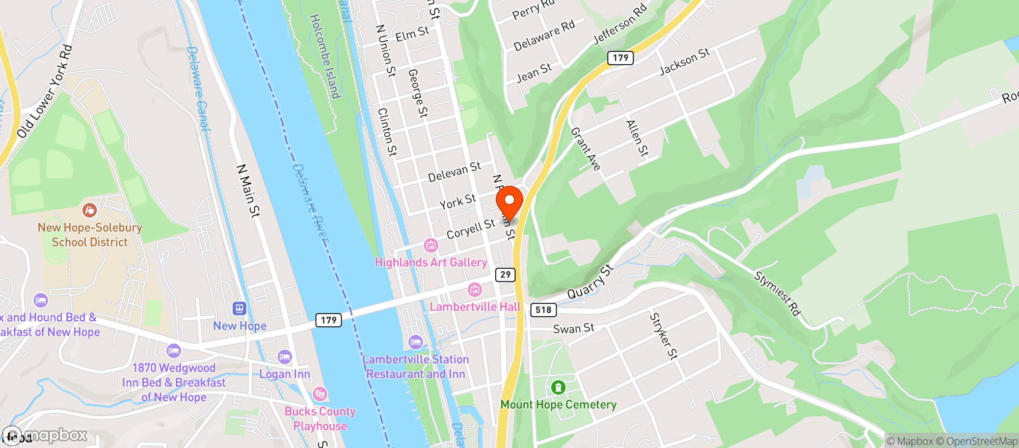 Map showing T54 Restaurant & Bar