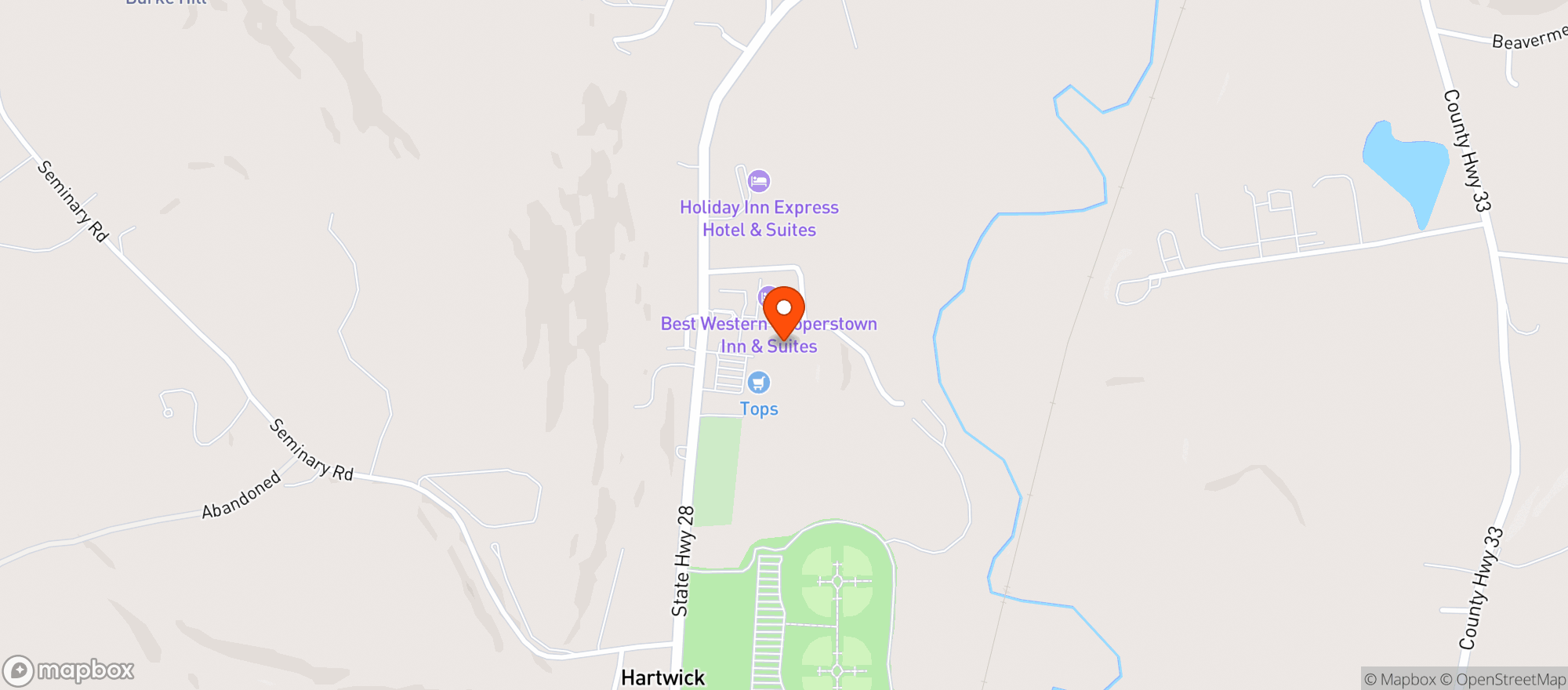Map showing J&J Wine & Liquor