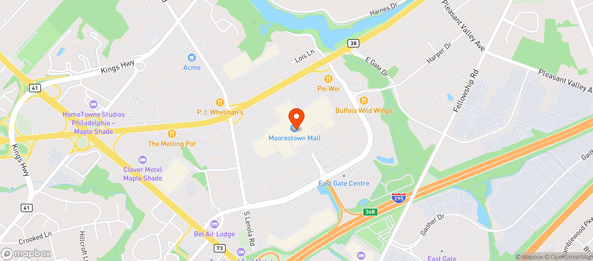 Map showing Harvest Seasonal Grill
