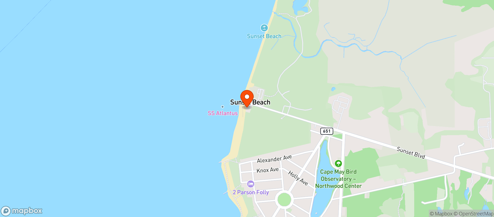 Map showing Fish House