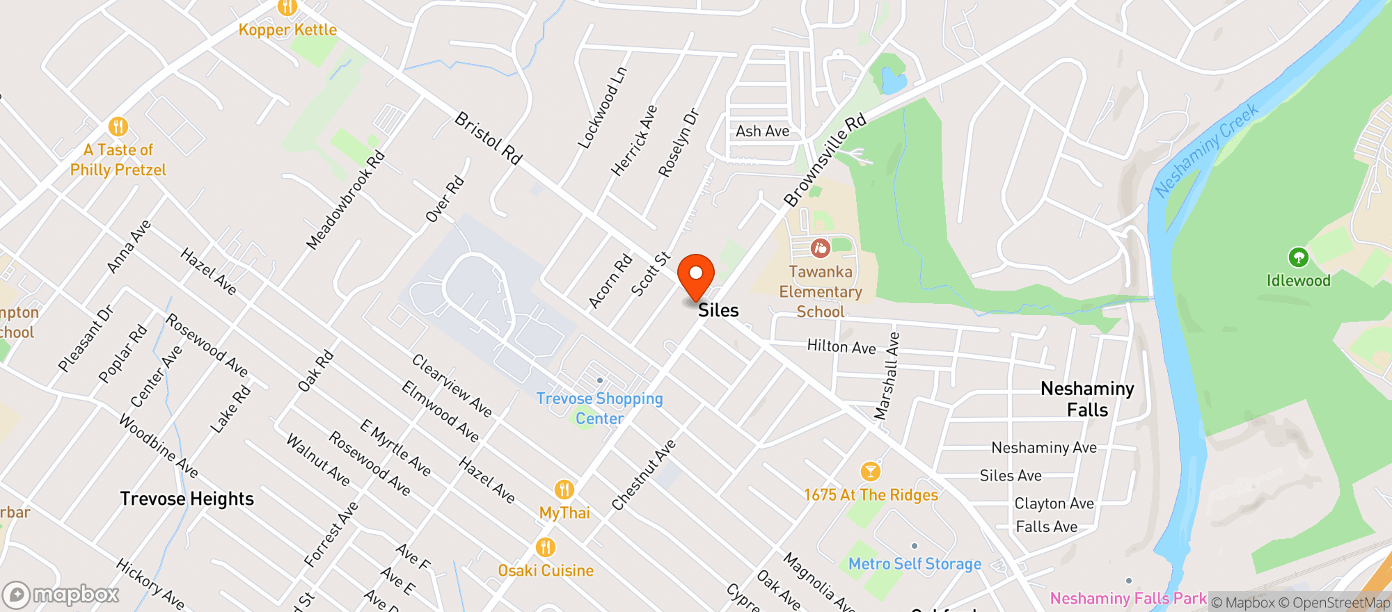 Map showing 7-eleven