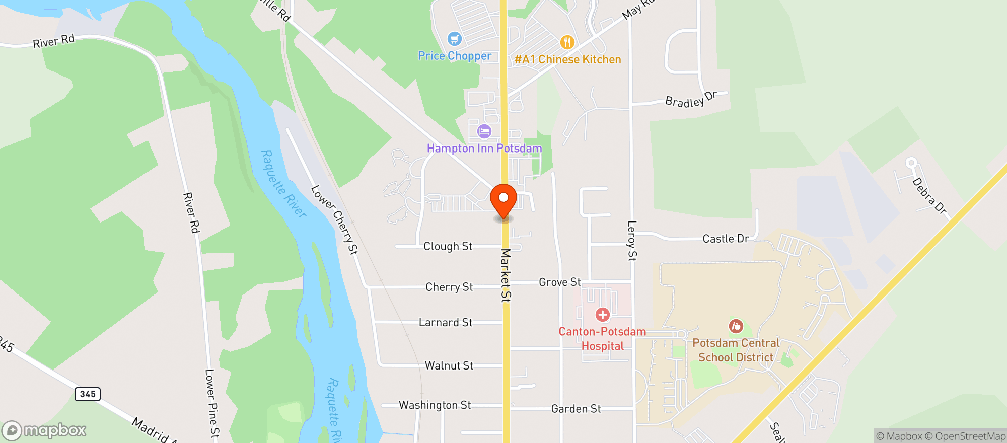 Map showing Griffs Beverage Center