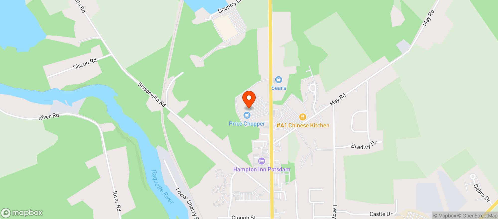 Map showing Price Chopper