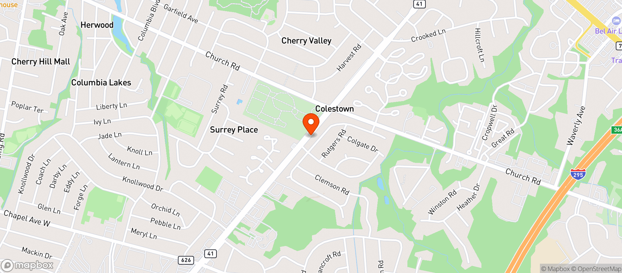 Map showing Kingsway Liquors
