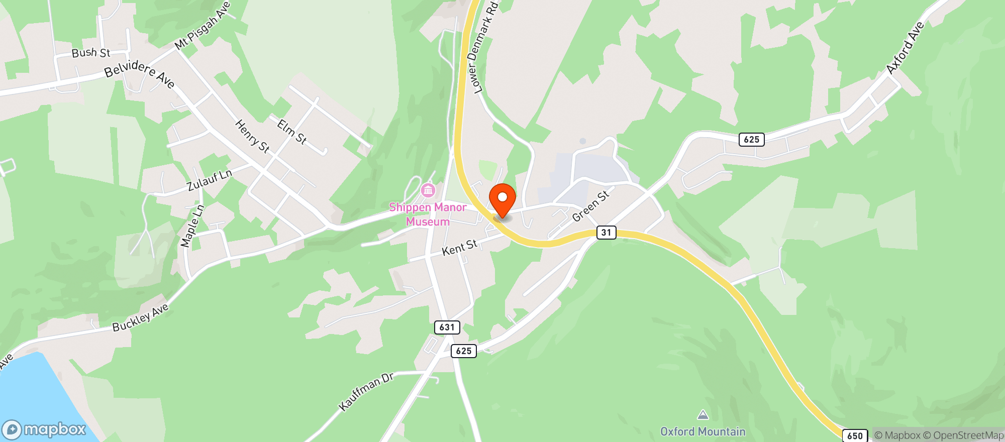 Map showing Mountain Valley Fine Wine & Liquors