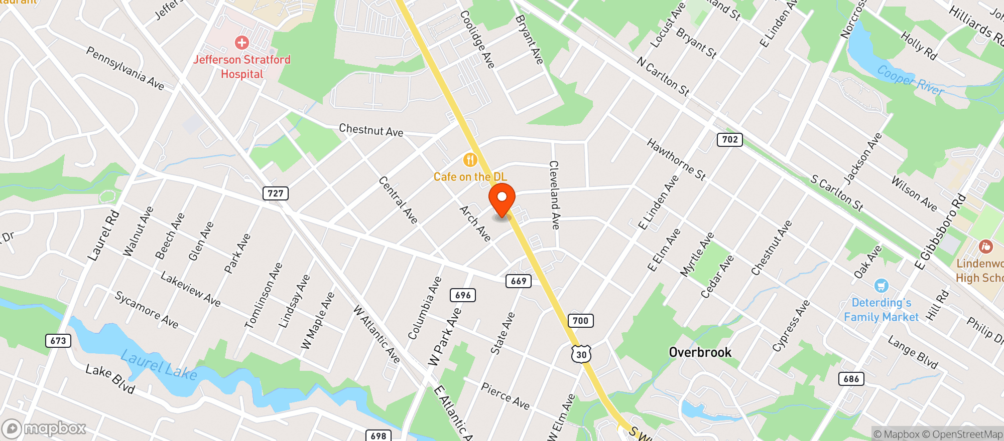 Map showing Wine Barrel