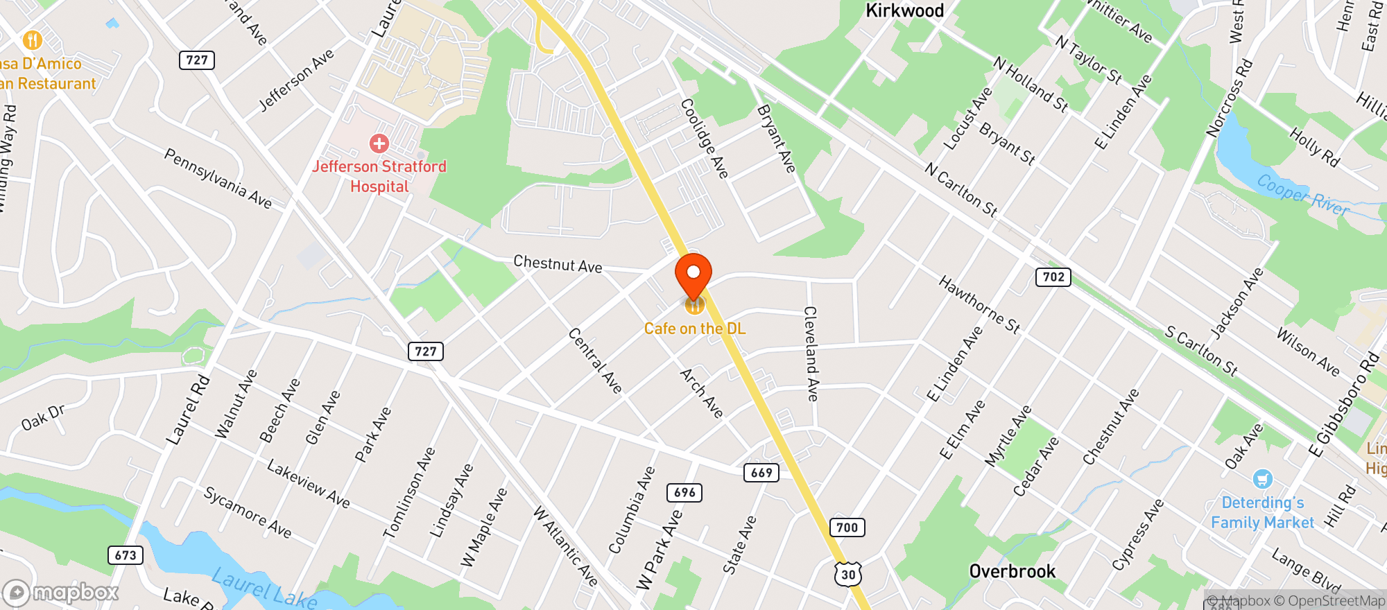 Map showing Aaa Smoke Shop