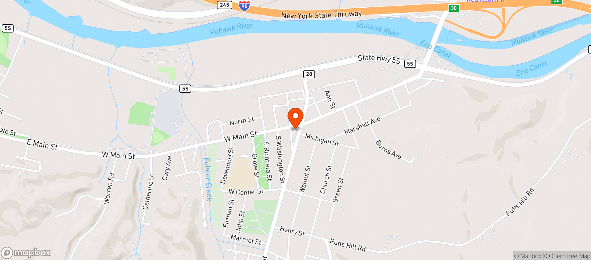 Map showing Fastrac #500229