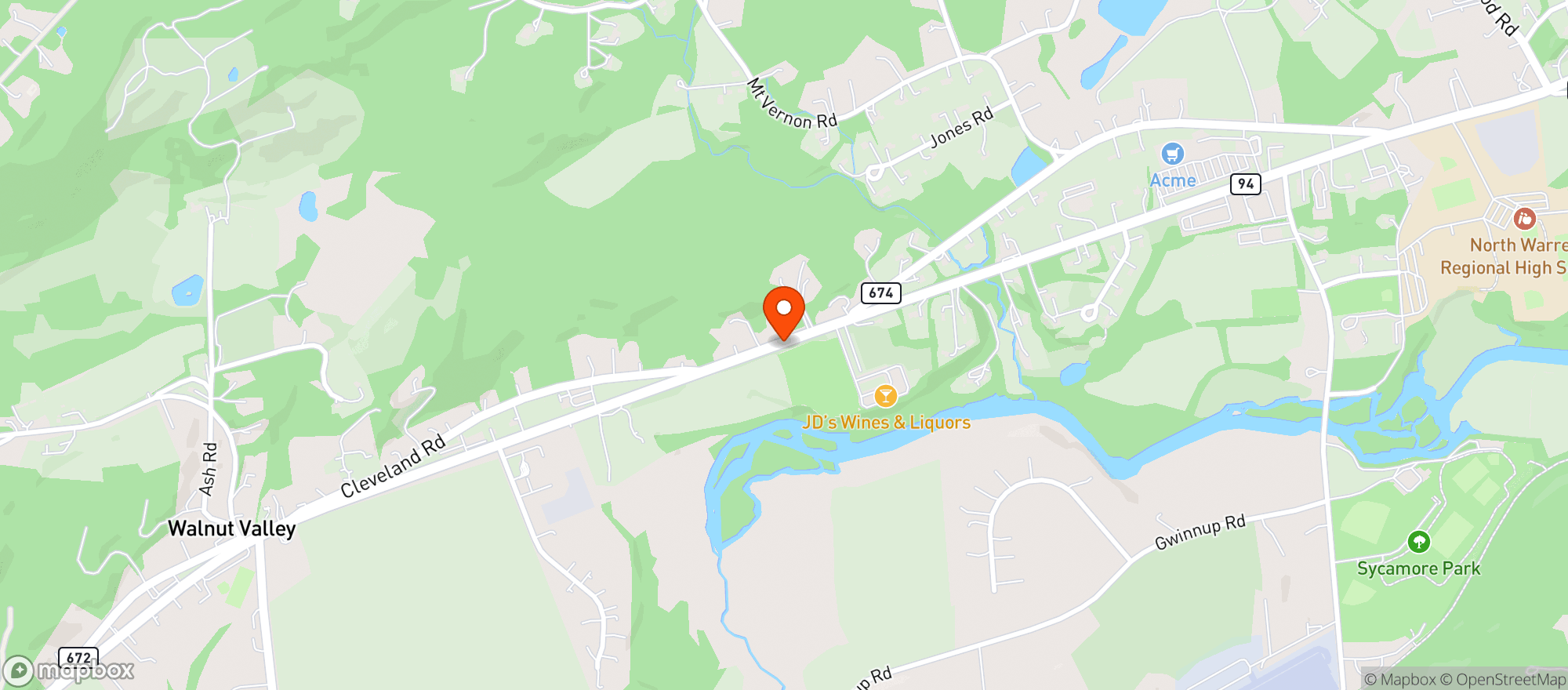 Map showing JDS WINE & LIQUOR