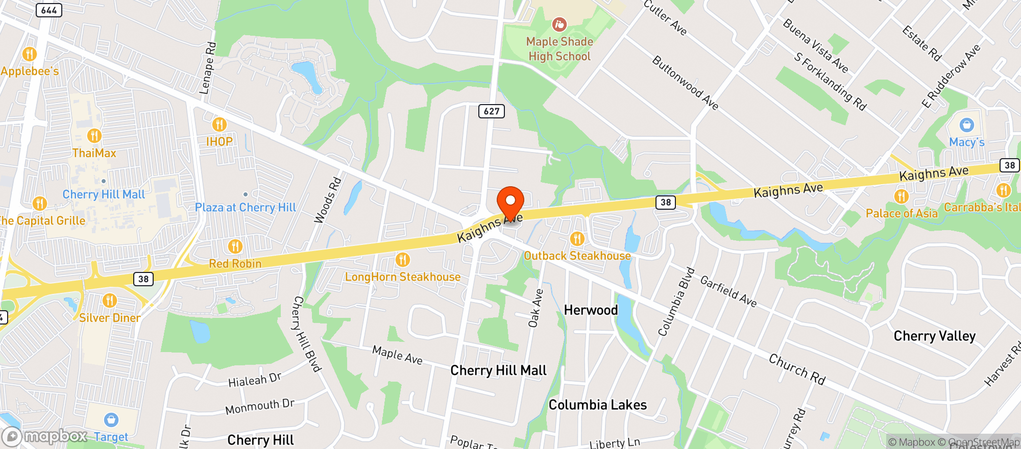 Map showing Banesh Liquors