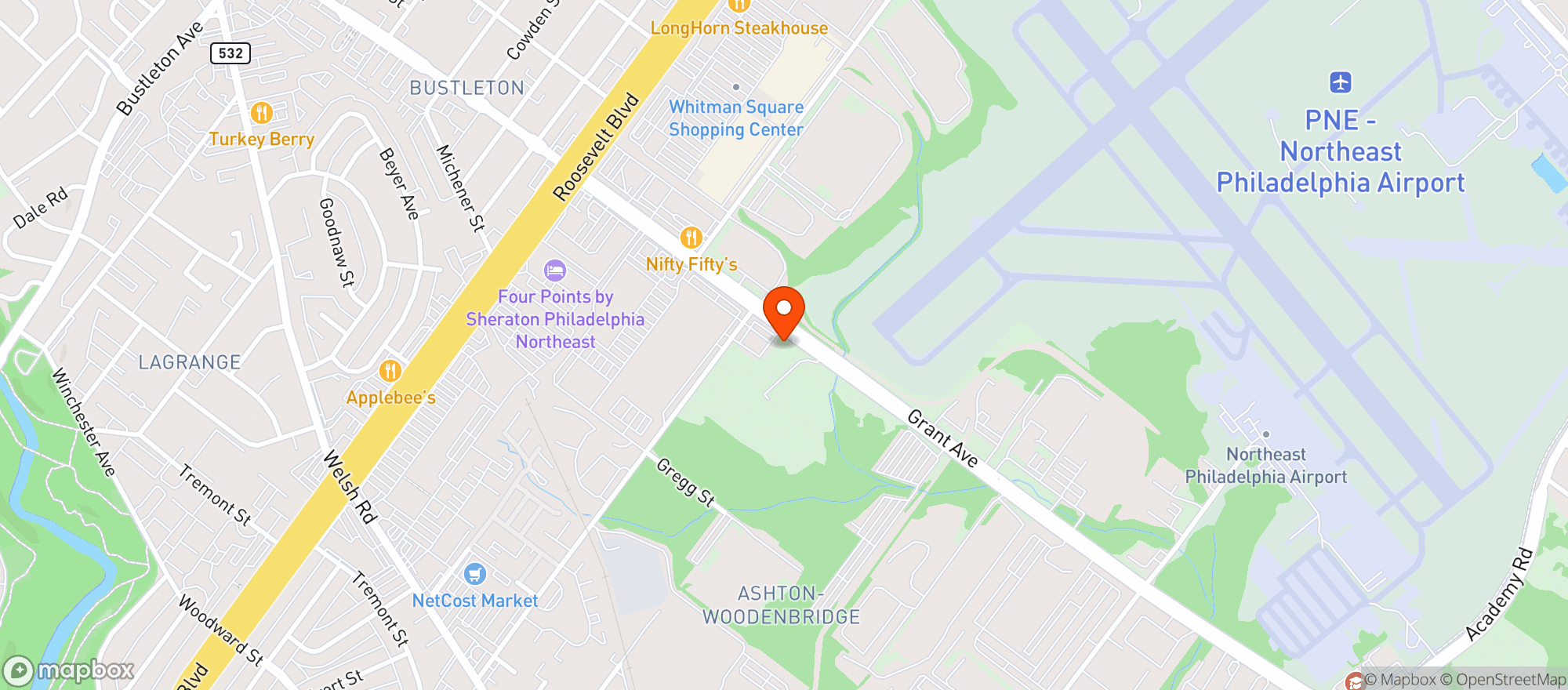 Map showing Giant Food Store
