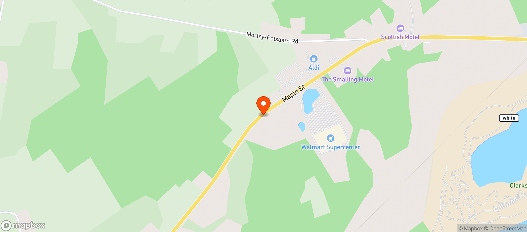 Map showing Walmart Supercenter #3329