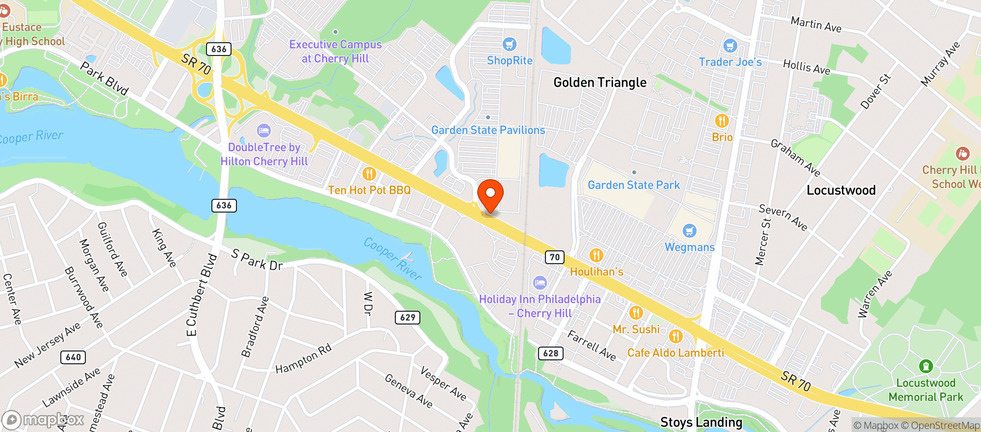 Map showing Shop Rite Wine & Spirits Ch