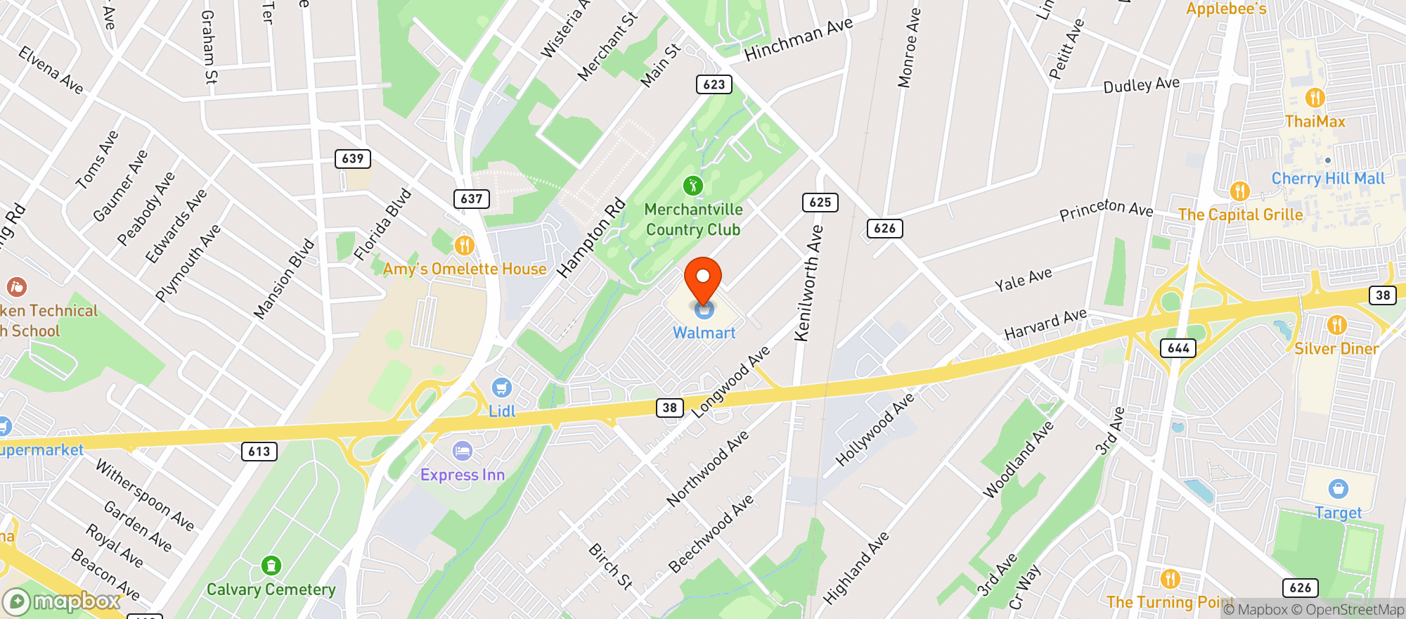 Map showing Gnc