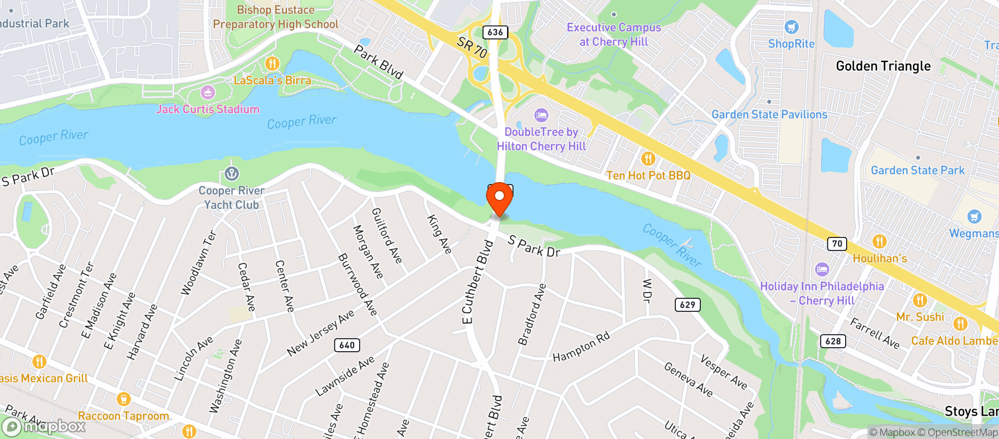 Map showing Cork & Bottle