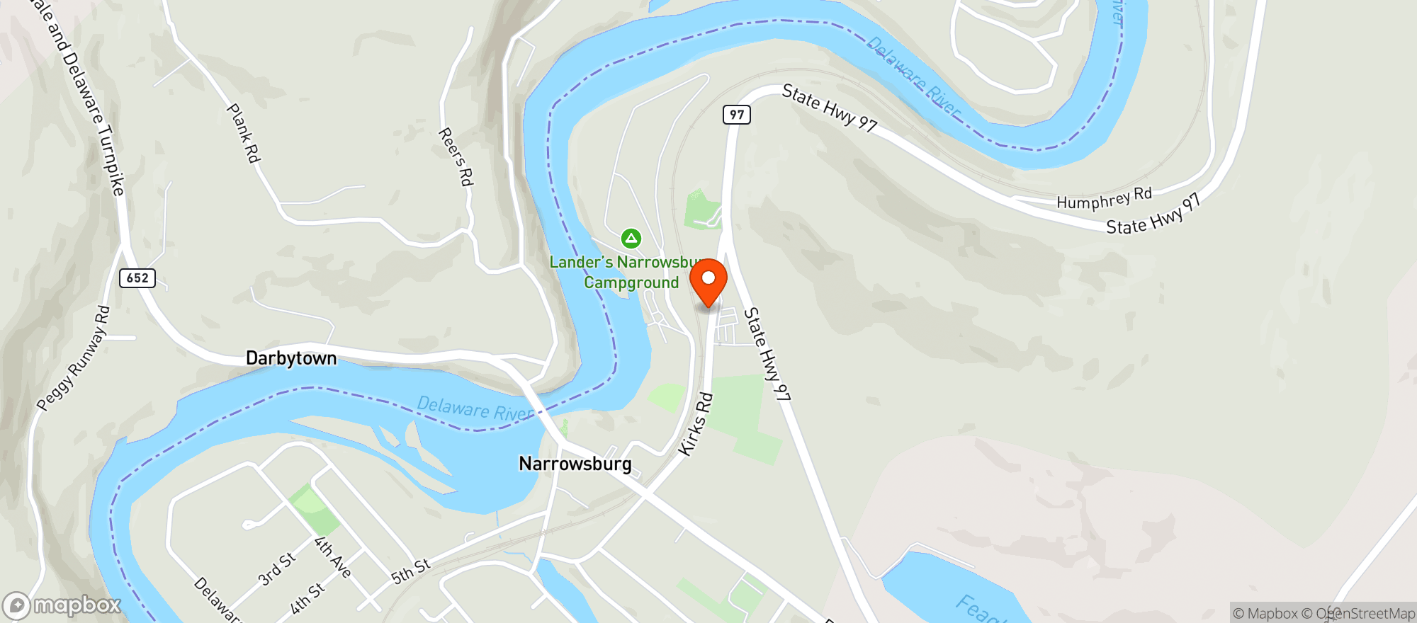 Map showing SINGH FOOD MART