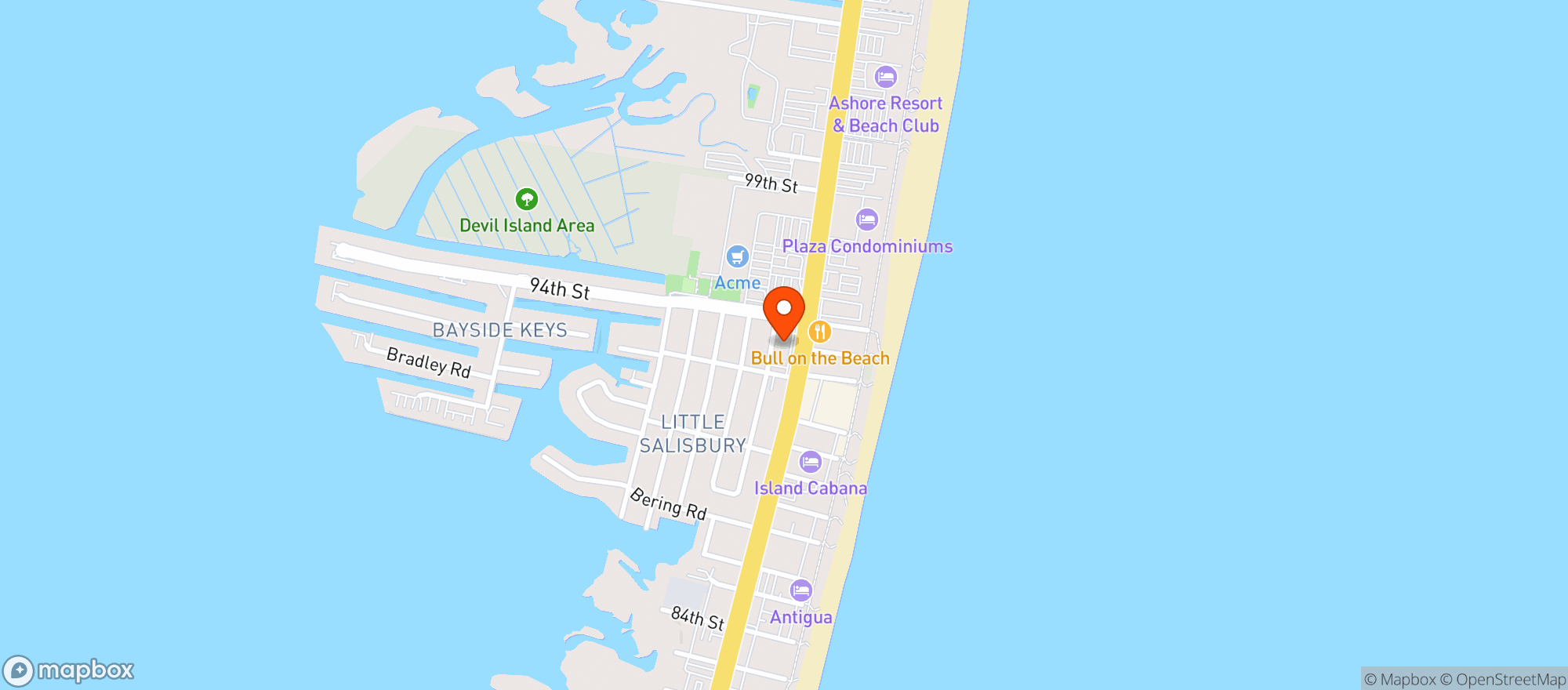 Map showing 94th Street Beer And Wine
