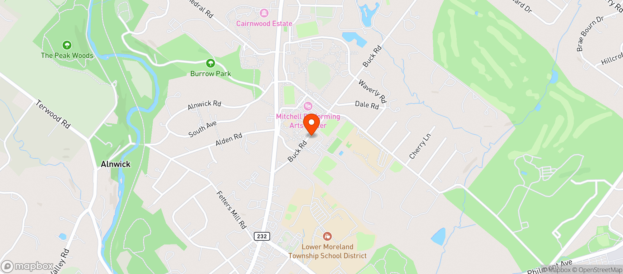 Map showing The Greener Institute