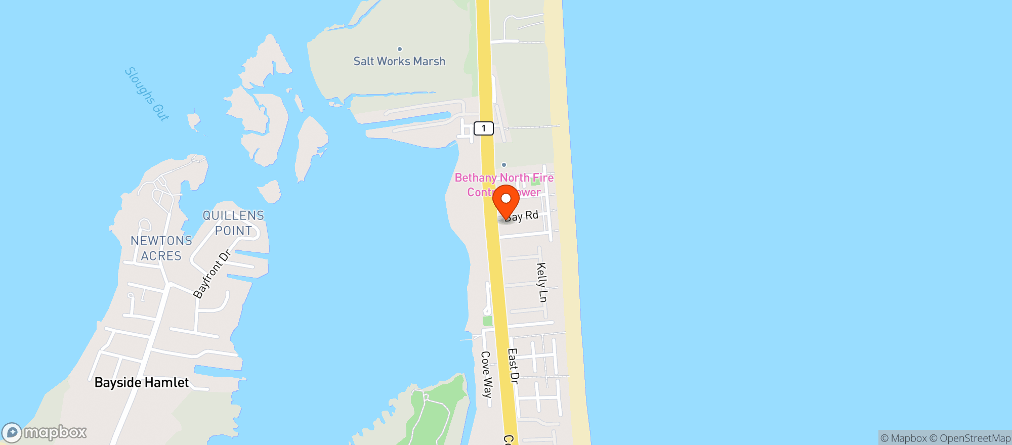 Map showing MATTS FISH CAMP