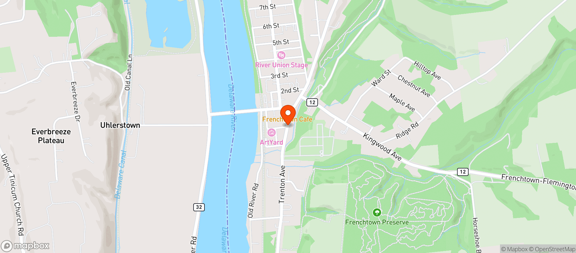 Map showing FRENCHTOWN WINE & LIQUORS