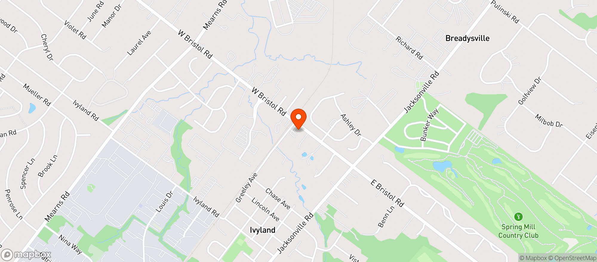 Map showing Tonys Place
