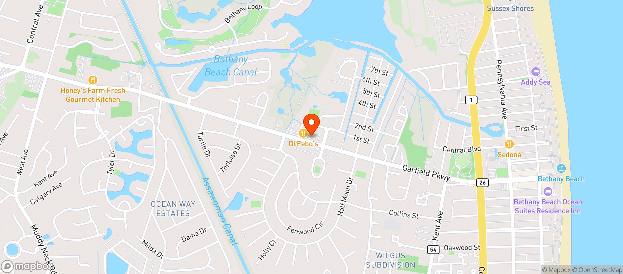 Map showing 291 Liquors